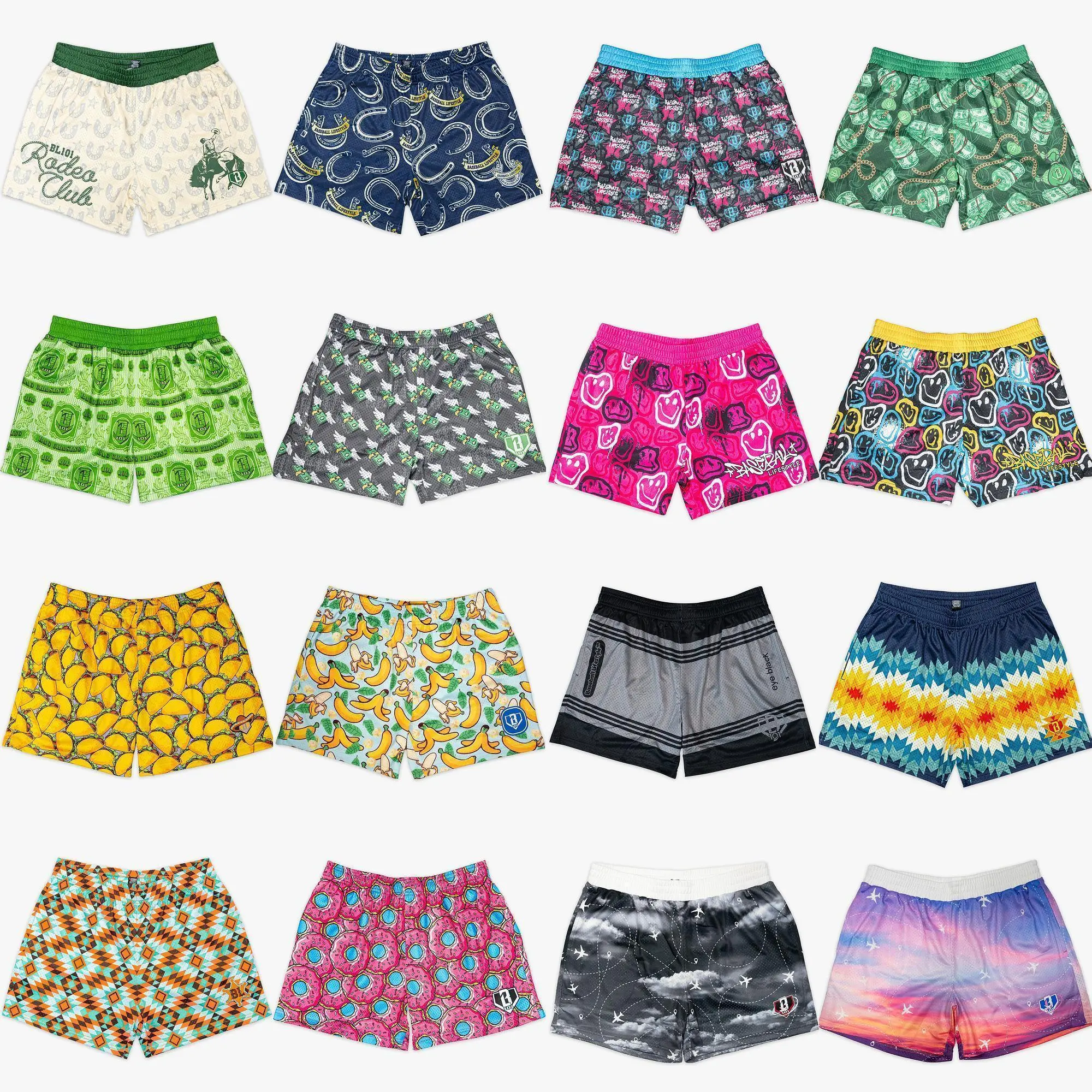 Baseball Lifestyle 101 Ice Cream Mesh Shorts | Rare Drop Back in Rotation | Limited Graphic Streetwear Shorts | Premium Gym & Summer Shorts | Unisex Fit