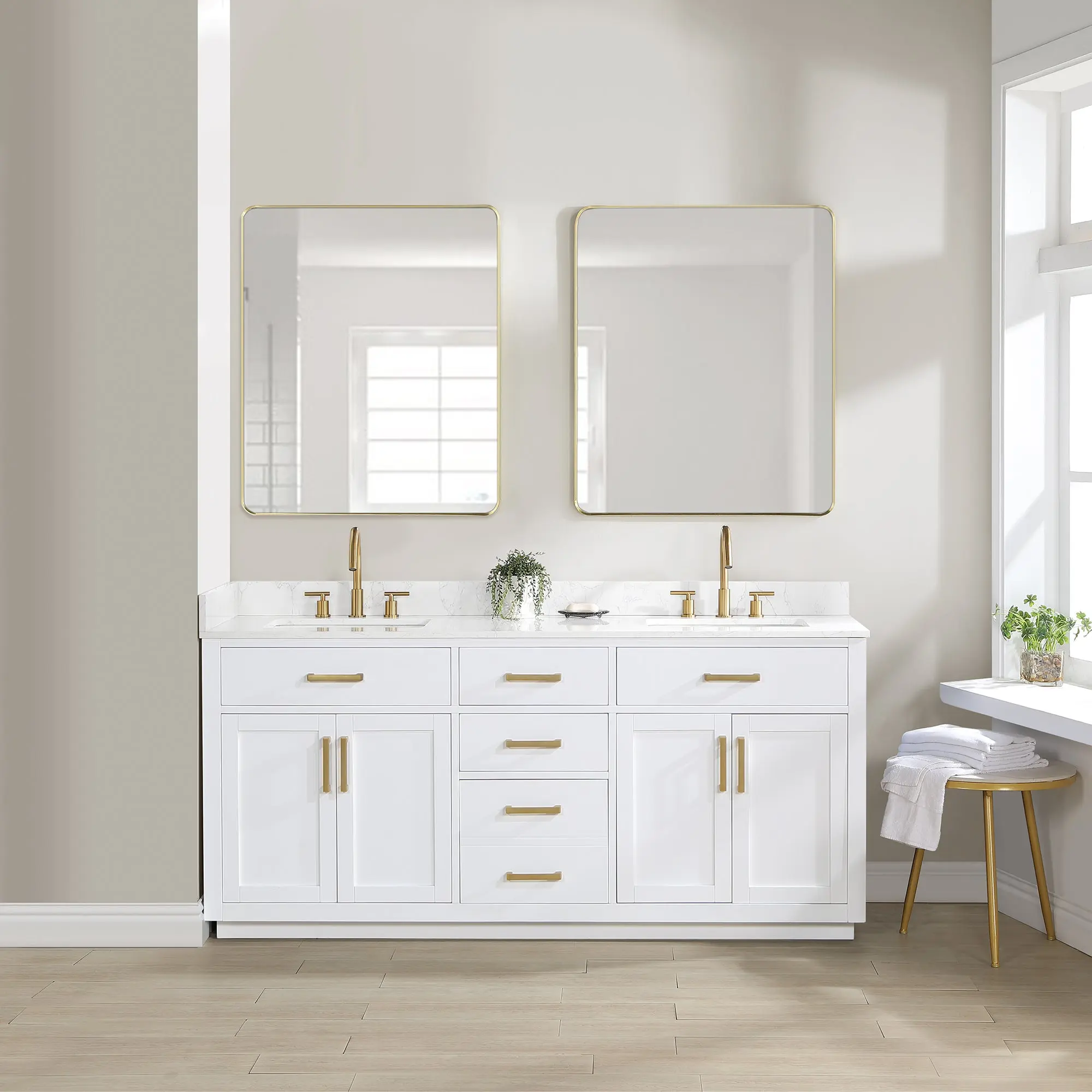 Gavino 72" double vanity with top