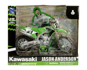 New Ray 1:12 Kawasaki KX450SR Factory Race Team Bike #21 Jason Anderson Motorcycle Bike