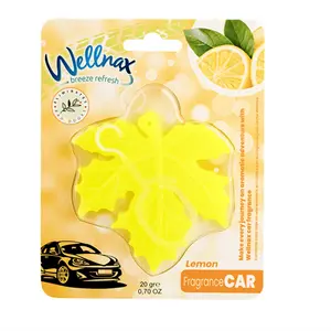 [Wellnax] Trucker's Focus Boost Kit – 6x Lemon Vent Clips – Long-Haul Driving Fatigue Relief – DOT-Compliant Non-Drowsy Scent – 800+ Miles Freshness