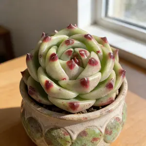 Echeveria ‘Blue Dragon’ Succulent  Live Plant Bare Root | Easy Care Houseplant for Beginners | Aesthetic Plant Decor Gift