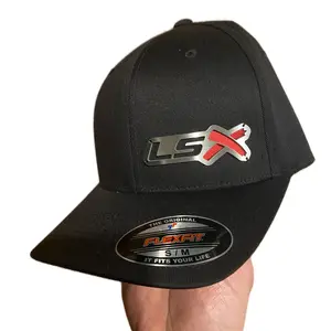 Lsx metal badge/embroidery flexfit hat