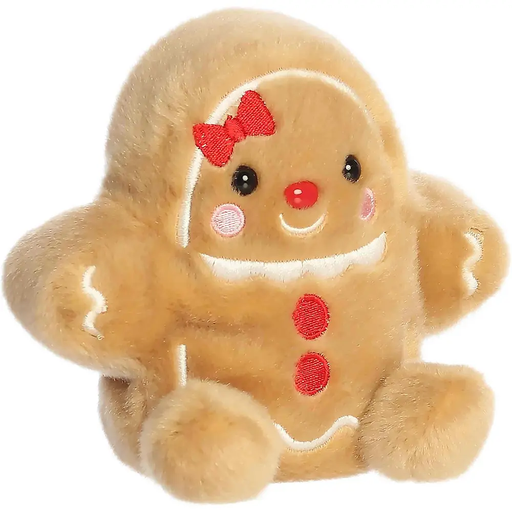 Aurora World Plush - Festive Palm Pals - GIA GINGERBREAD GIRL (5 inch)