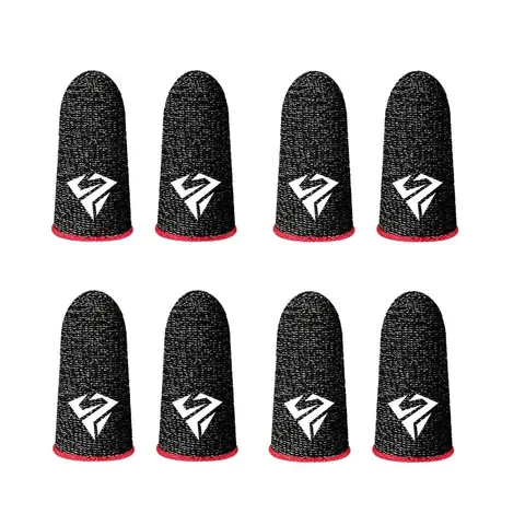 Breathable Fingertip Cover, 4 Pairs Anti-slip Fingertip Cover, Thumb Gloves for Mobile Game, Gaming Accessories for PUBG Mobile Game, Game Peripherals, Finger Sleeves