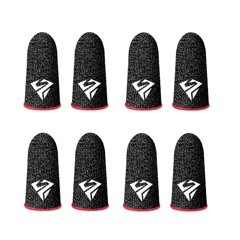 Breathable Fingertip Cover, 4 Pairs Anti-slip Fingertip Cover, Thumb Gloves for Mobile Game, Gaming Accessories for PUBG Mobile Game, Finger Sleeves, Gaming Gear
