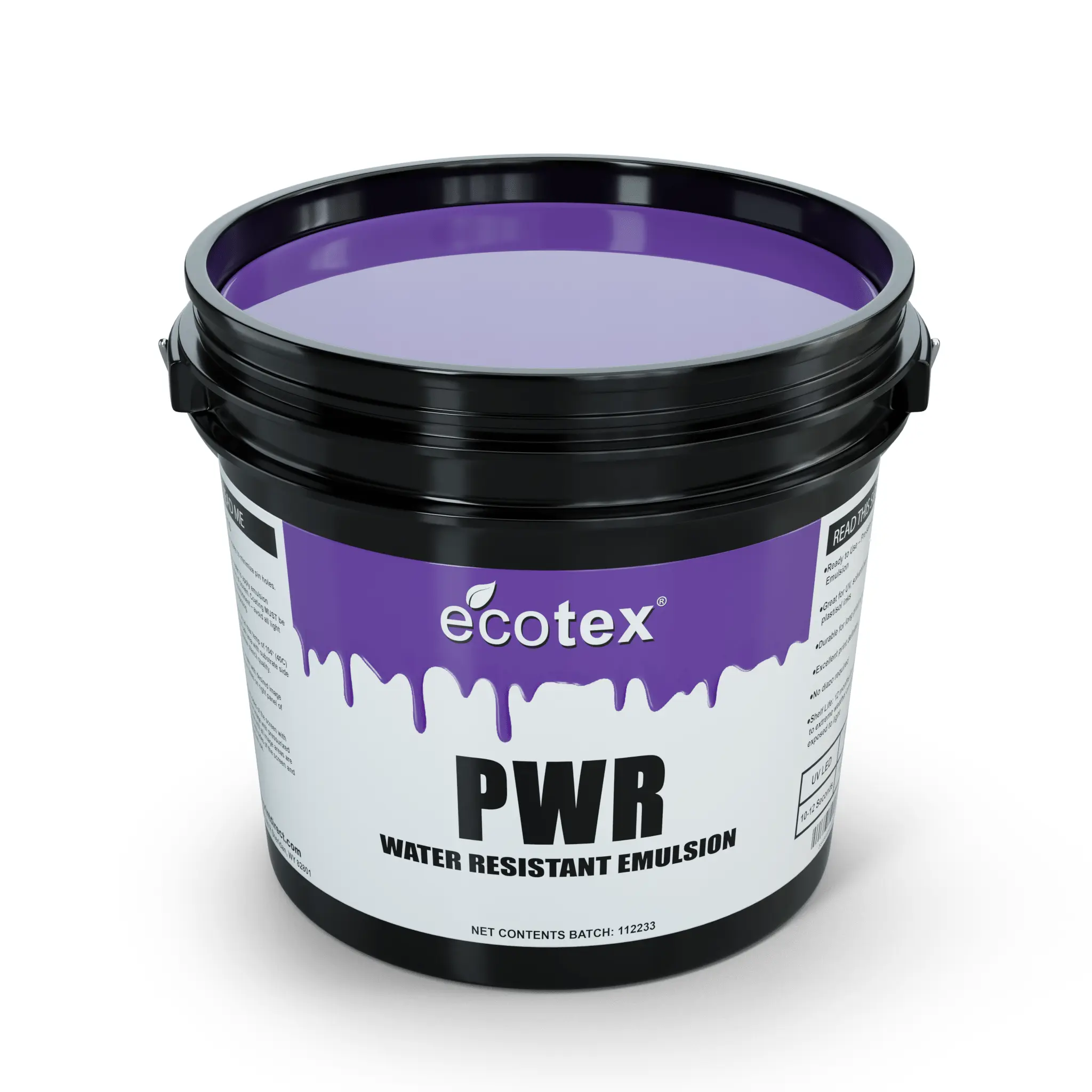 Ecotex® PWR Water Resistant Screen Printing Emulsion