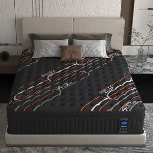 12-Inch Boxed Mattress with Adjustable Firmness & Easy Setup – Supportive for All Sleep Styles, a Fun Halloween Treat & Must-Have Christmas Gift for Furniture Upgrades