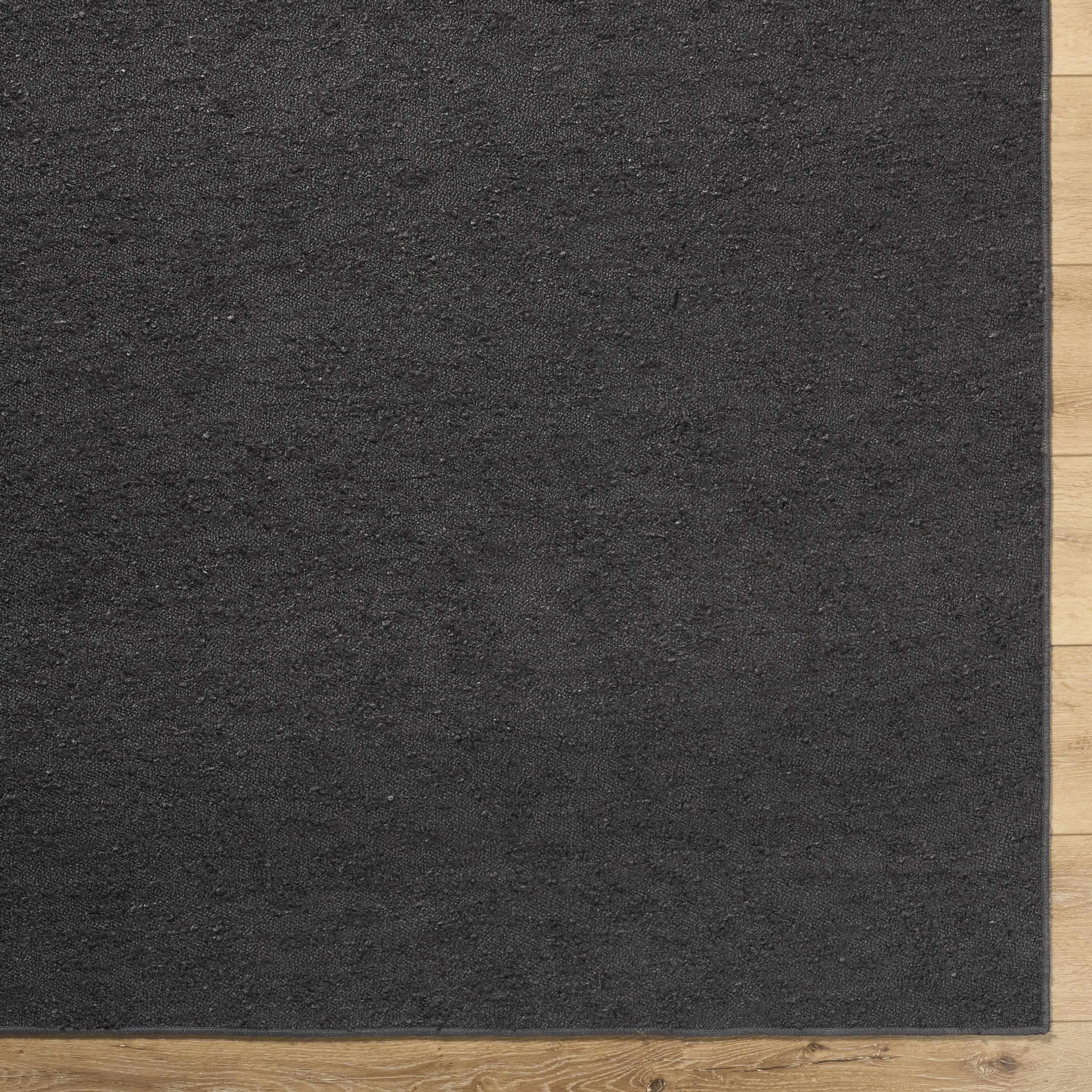 Breena Solid Charcoal Machine Washable Area Rug, Home Decor Rug for Living Room Bedroom, Home Decor Rugs, Machine Washable Rug