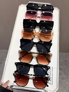 Elegant Multi-Colored Women's Lightweight Durable Sunglasses for Beach Parties, Perfect for Music Festivals, Stylish UV Protection Eyewear