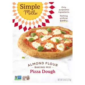 Simple Mills Almond Flour Baking Mix, Pizza Dough, 9.8 oz (277 g)
