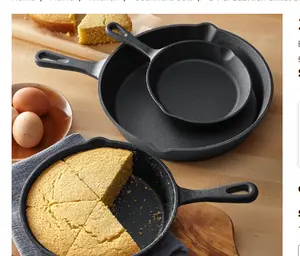 3-Pc. Cast Iron Skillet Set