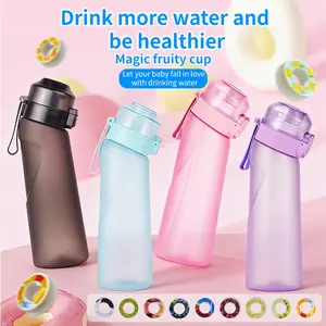 650ml Flavored Water Bottle Sports Alr Up Drinking Bottle 3 Fruit Fragrance Pods Water Cup Outdoor Sports Drink Water Bottle Reusable Water Bottle