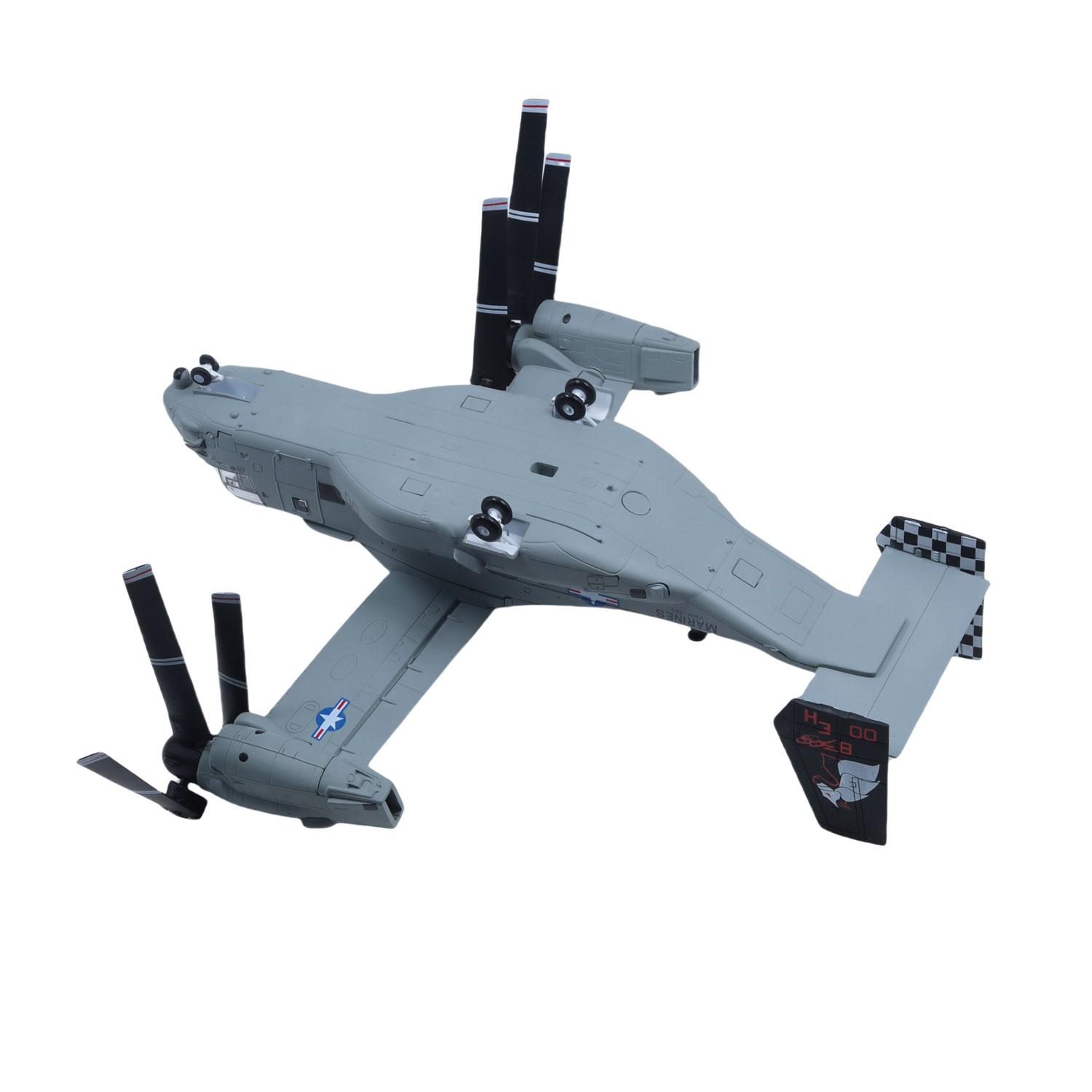 1/72 Scale V-22 Osprey Tiltrotor Attack Aircraft Die-cast Metal Military Aircraft Toy Model, Perfect As A Christmas Gift, Birthday Gift, Or For Collection And Display For aviation Enthusiasts. Collector Set