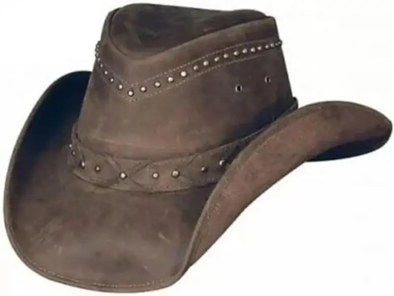 Men's Brown Stylish Cowboy Hat Western Original Genuine Cow Hide Leather