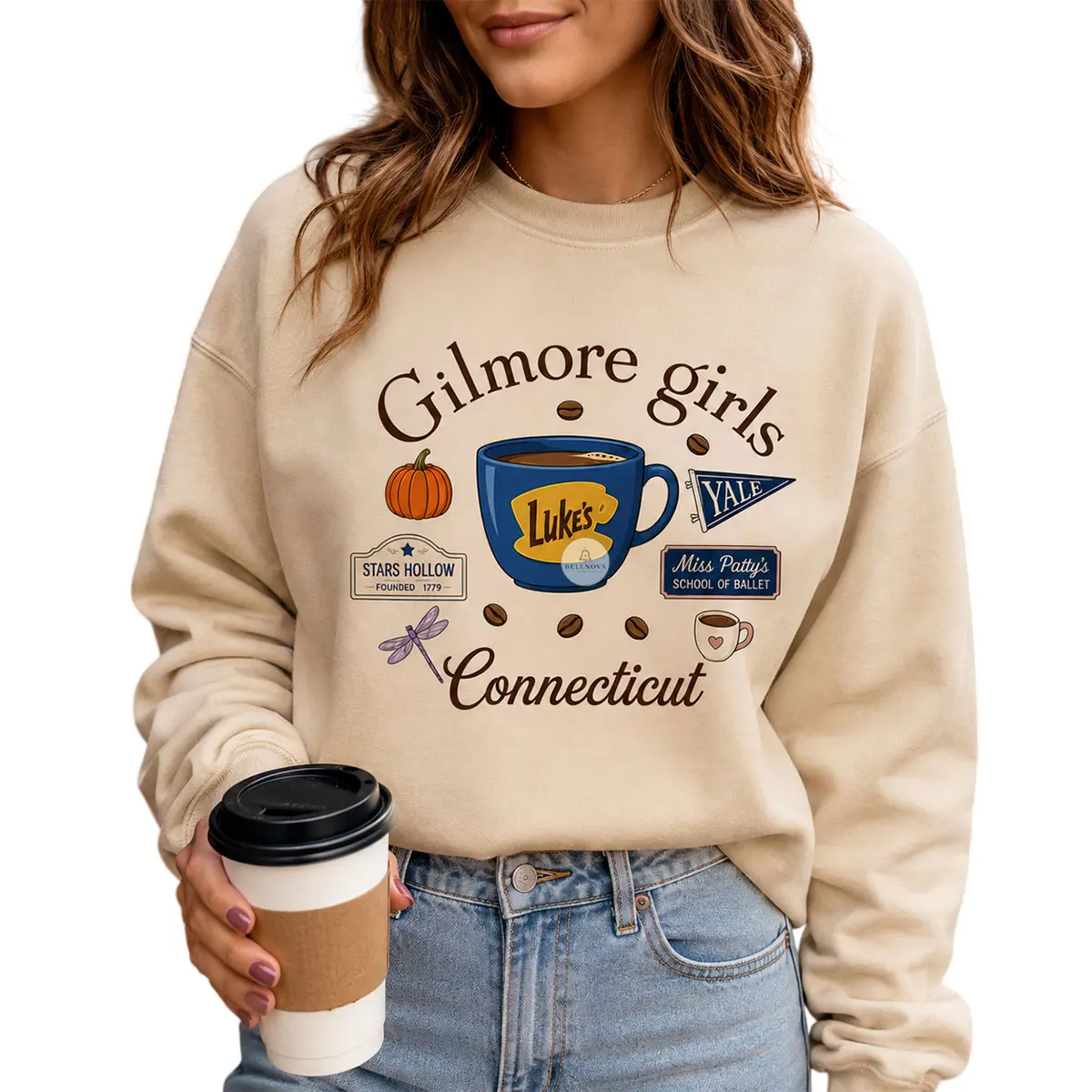 Gilmore Girls Sweatshirt, Fall Shirt, Stars Hollow Crewneck, Cozy Sweater, Vintage Style Lukes Diner Sweatshirt, Annual Autumn Festival, Gifts for Her