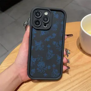 Floral Pattern Phone Case, Anti-drop Shockproof Phone Protective Cover, Phone Accessory Compatible with iPhone 16 15 14 13 12 11 Plus/Pro/Pro Max