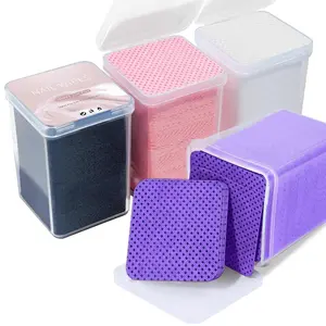 200pcs/box Soft Non-Woven Lint Free Nail Wipes for Nail Polish Remover, Eyelash Extensions and Nail Art- DIY Nail Supplies -Nail Polish Remover Pads, Nail Polish Remover Wipes, Nail Products