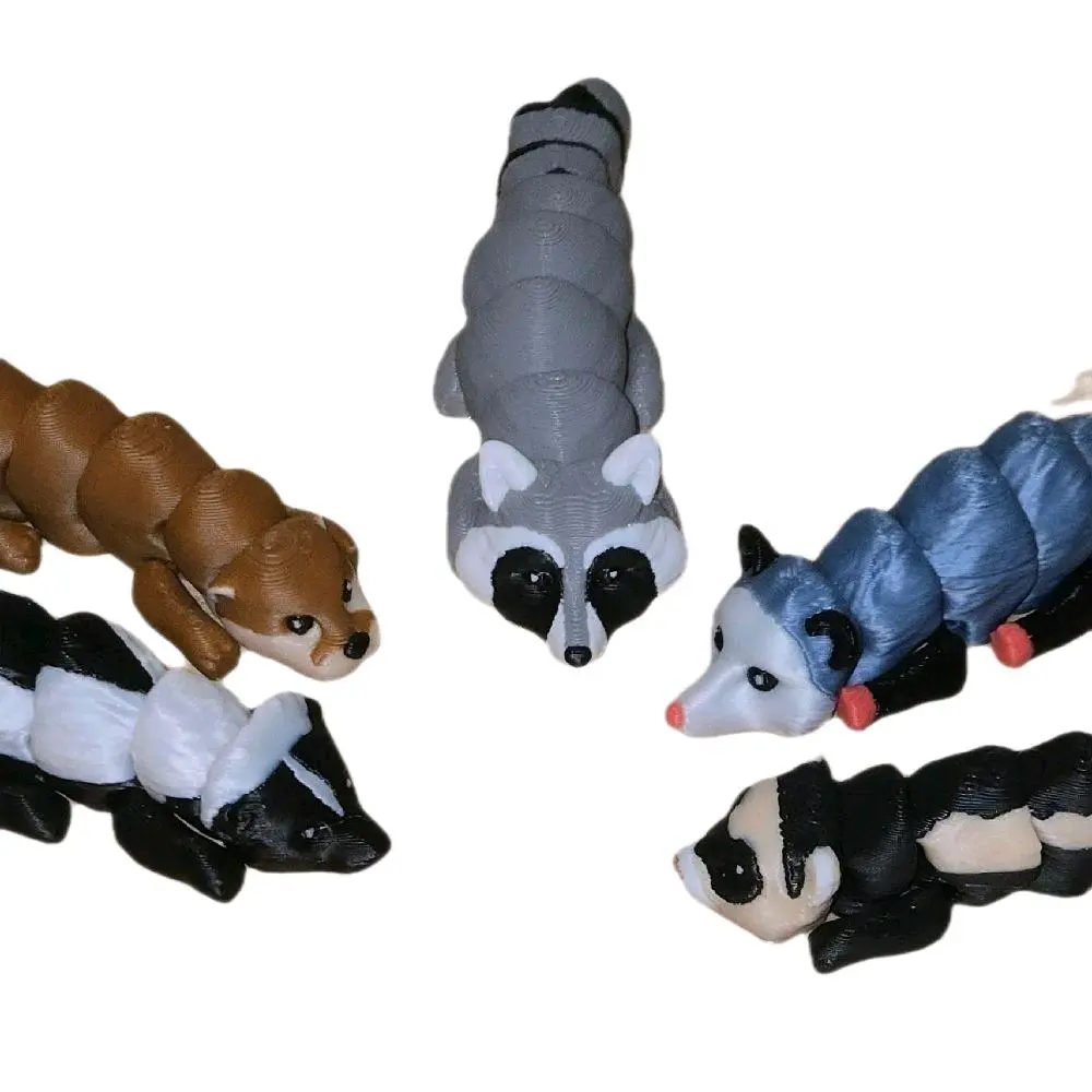 Opossum/Racoon/Skunk/Ferret/Otter 3d Printed Designed by Kekreations animal figurine decor Ornaments