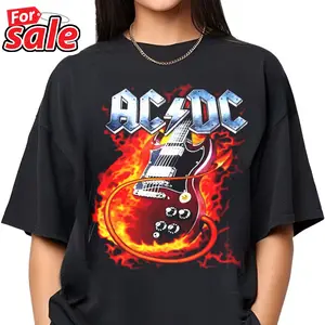 AC/DC Vintage T-Shirt, ACDC Shirt Fan Gifts, Acdc Graphic Tee, Acdc Retro Shirt, Acdc Band Shirt, Acdc Tour Shirt, Acdc Gifts