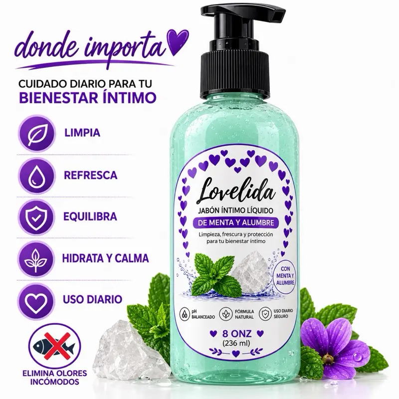 Liquid Intimate Wash 8 oz Cleansing & Fresh Fragrance