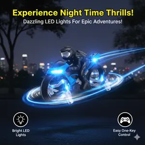 LED RC Helicopter & Car-Plane Combo, Stunt Drone, Colorful Lights, Foldable, APP Control, Kids Fun Toy aircraft