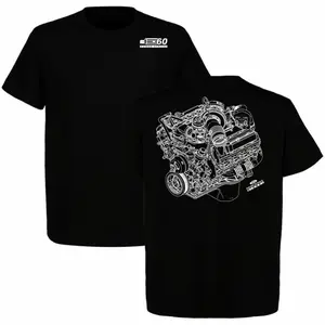 180g[100%cotton]60 Stroker Ford Power 2-Sided T-Shirt Ford Fans Shirt For Car Lover Men Cotton