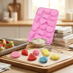 1pc 16-Cavity Pineapple Silicone Cube of Ice Tray, Fruit Mix | Easy Demold Reusable Grade for Drinks, Cocktails, |, Wax Seal, Resin, Crafts, Mother'S Day Gift