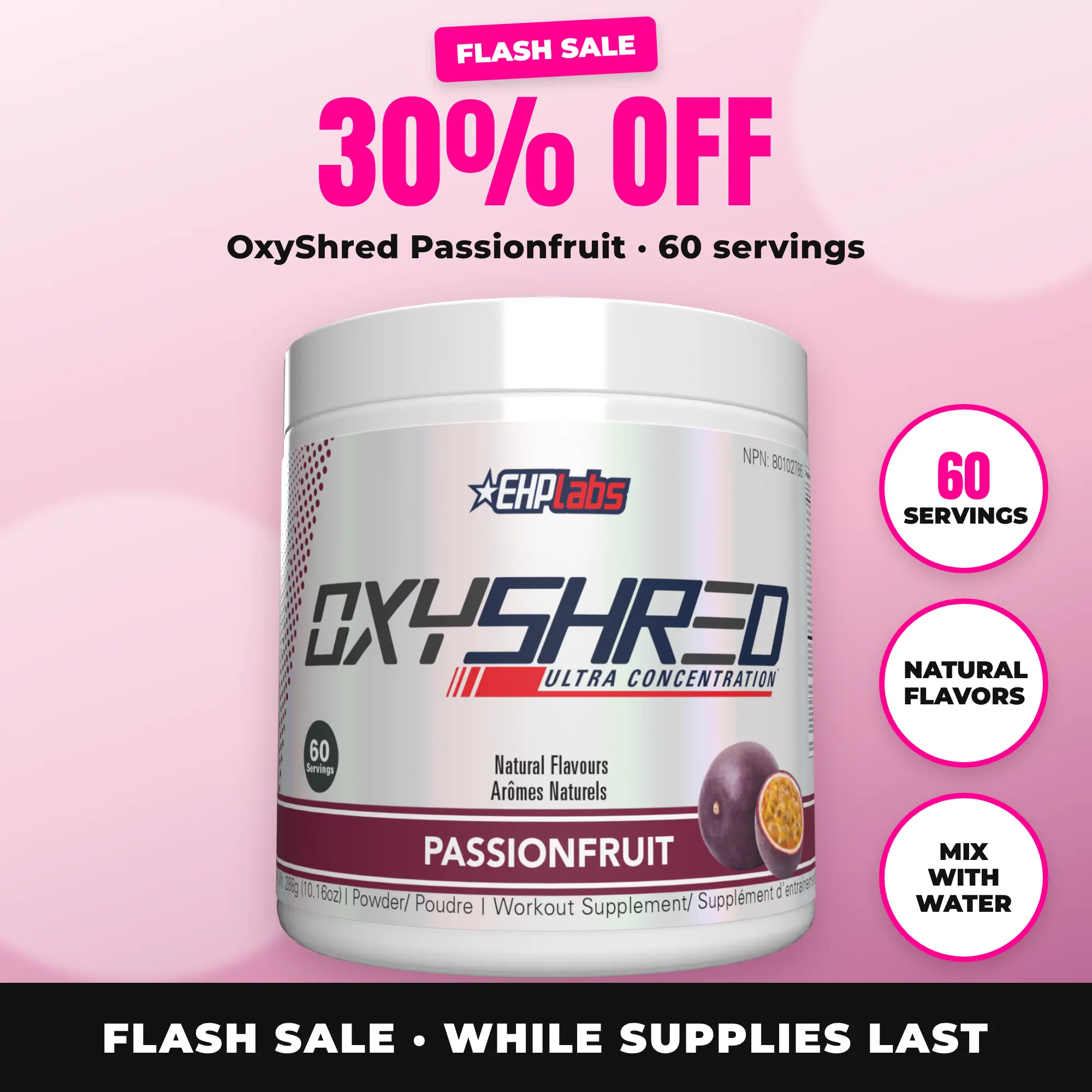 OxyShred Ultra Pre-Workout Energy Powder - Energy Boost, Focus & Workout Performance Support - 150mg Caffeine - Zero Sugar & Vegan - Daily Pre-Workout Drink for Adults