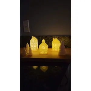 Minimalist Christmas Village