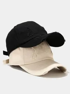 1pc Unisex Vintage Distressed Baseball Cap | Adjustable Snapback Breathable Hat