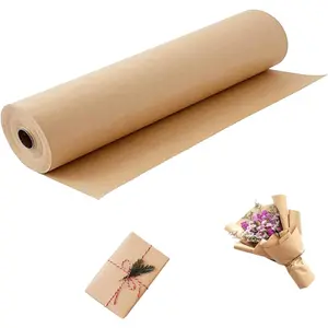 Brown Wrapping Paper Roll 24"x 1200" Craft Packing Paper for Moving Shipping,  Wrapping Paper, Bulletin Board  Paper for Table Covering Poster Paper Christmas