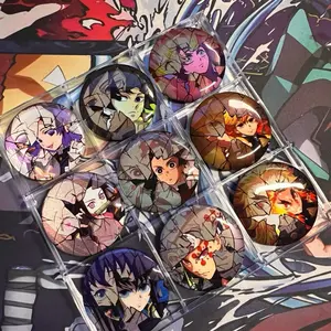 Fragmented Halo Anime Broach Pins - Unique Character Designs for Anime Fans