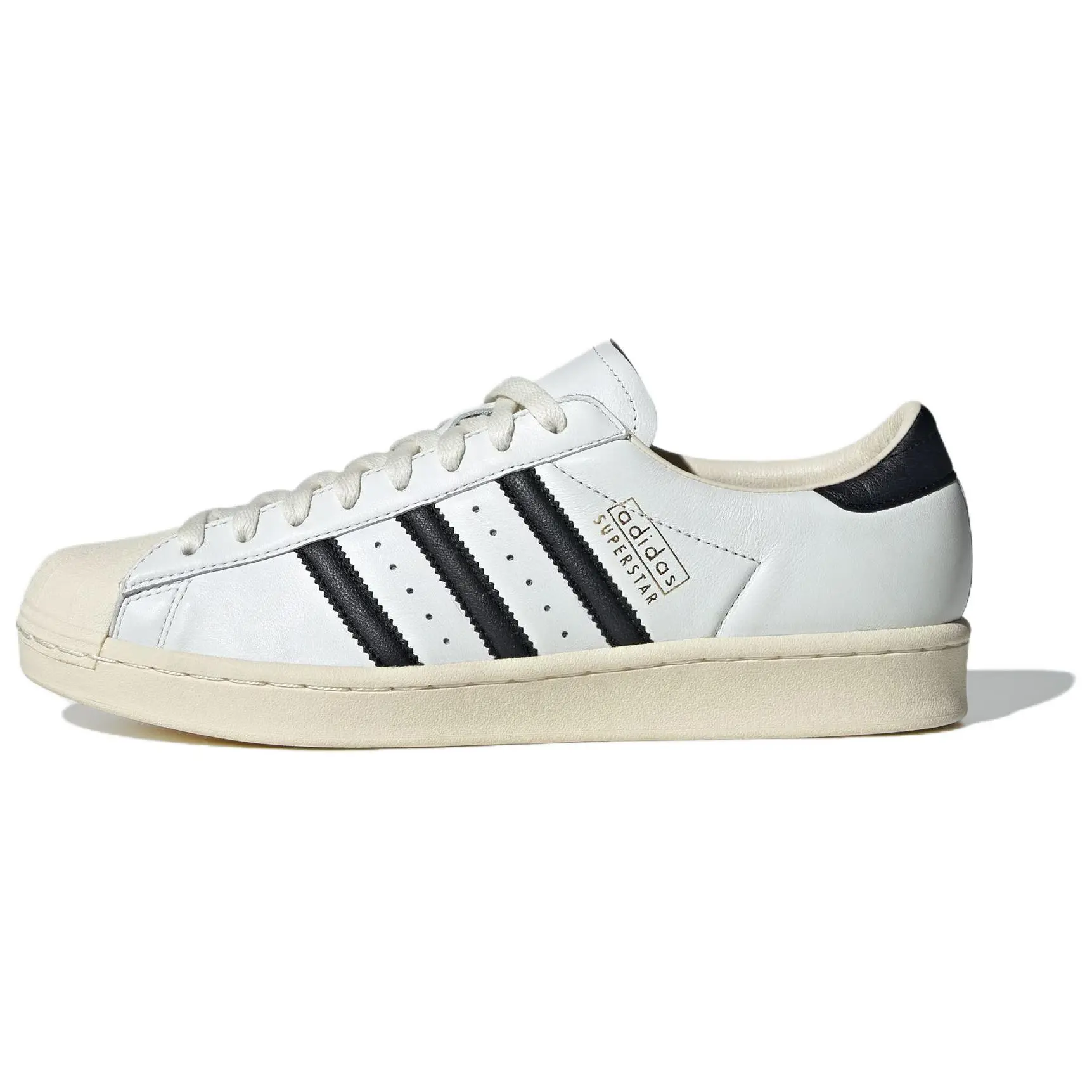 Adidas Superstar Originals Vintage White Cream Black' Durable Non-slip Low Top Skate Shoes Unisex JQ3254