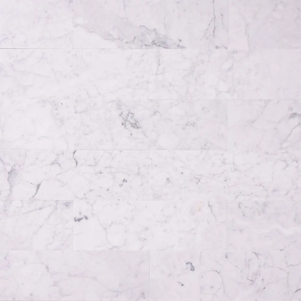 Carrara White 4x12 Subway Marble Tile Polished/Honed