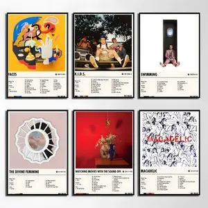 Hip-Hop Rap Star Singer M-Mac M-Miller Poster, Unframed Art Print, Waterproof HD Wall Sticker, Self-Adhesive Decorative Art Poster, Fade-Resistant Scratch-Proof for Long-Term Use, Easy to Apply and Clean, for Home Office Bedroom Decor, Gift Idea