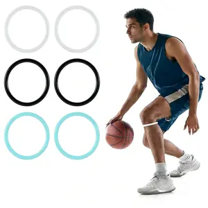 2PACK Silicone Patellar Tendon Support Strap Knee Band for Hiking, Soccer, Basketball, Running, Jumpers Knee, Tennis, Volleyball & Squats