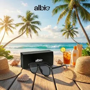 ALLOIO Trendy sunglasses with uv400 anti-uv protection,free gift case,comfortable eyewear, face slimming glasses