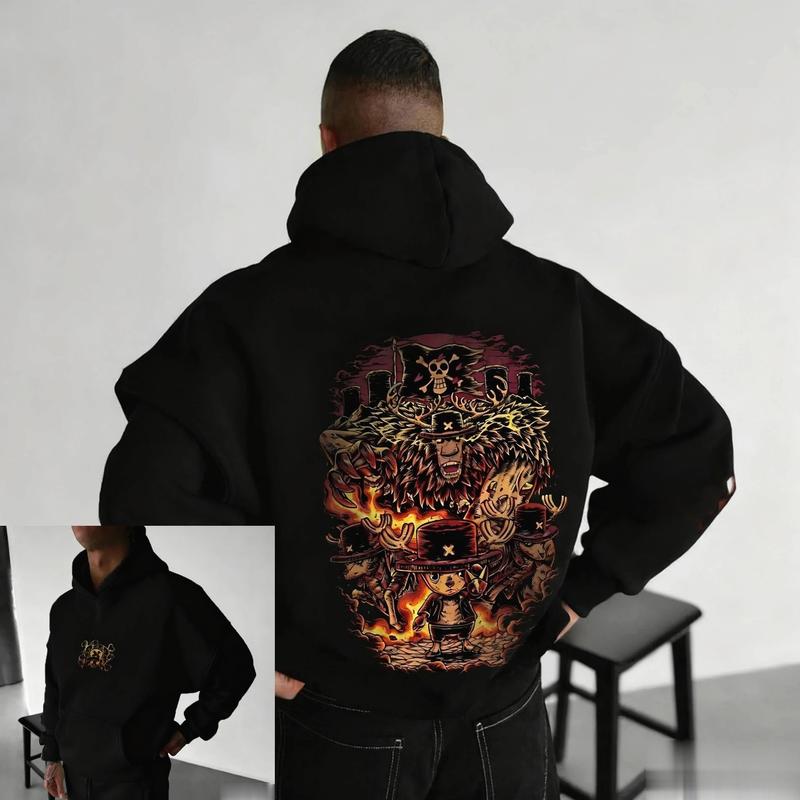 #OnePieece Chopper Graphic  T-Shirt, All Versions Tony Chopper Pullover Hoodie Men Women New Autumn Winter Streetwear Oversized Casual Anime Print Hooded Sweatshirt