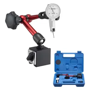 summervibes Dial Test Indicator Diagnostic Tool with Universal Magnetic Base, Storage Case, 0.0005 in Accuracy, 0-0.03 in Range, Micro Ball Handle for Narrow Areas, Industrial Machining Inspection Hand Tool
