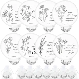 8 Pcs Church Folding Fans Handheld Christian Bible Themed Gifts Hand Fans with Organza Bags Religious Gifts Suitable for Women Friends, Theme Party Decorations Supply