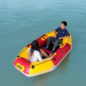 [Wide hull | Super load-bearing] 240Cm X 130Cm, inflatable kayak made of ultra thick material, suitable for casual fishing, portable and foldable, including paddle and pump