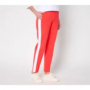 Denim & Co. Active Petite Duo Stretch Slim Straight Ankle Pant