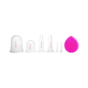 Skin Gym Face & Body Cupping Set - Includes Brush & Exfoliant for Skin Care and Comfort