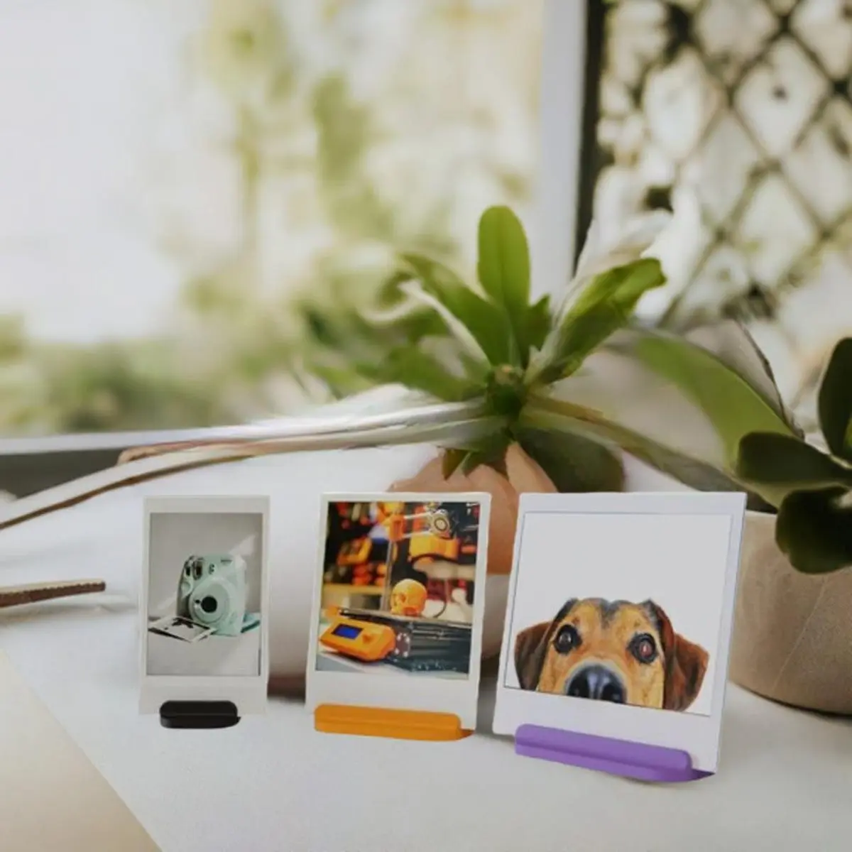 Mini Photo Display Stand | Small Picture Holder | Instant Photo Display | Modern Photo Stand | Picture Frame Alternative