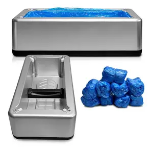 Eastern Halt Shoe Cover Dispenser Automatic 100 Pcs Disposable Shoe Cover, One Size Fits All, Waterproof, Non-Slip Foot Covers