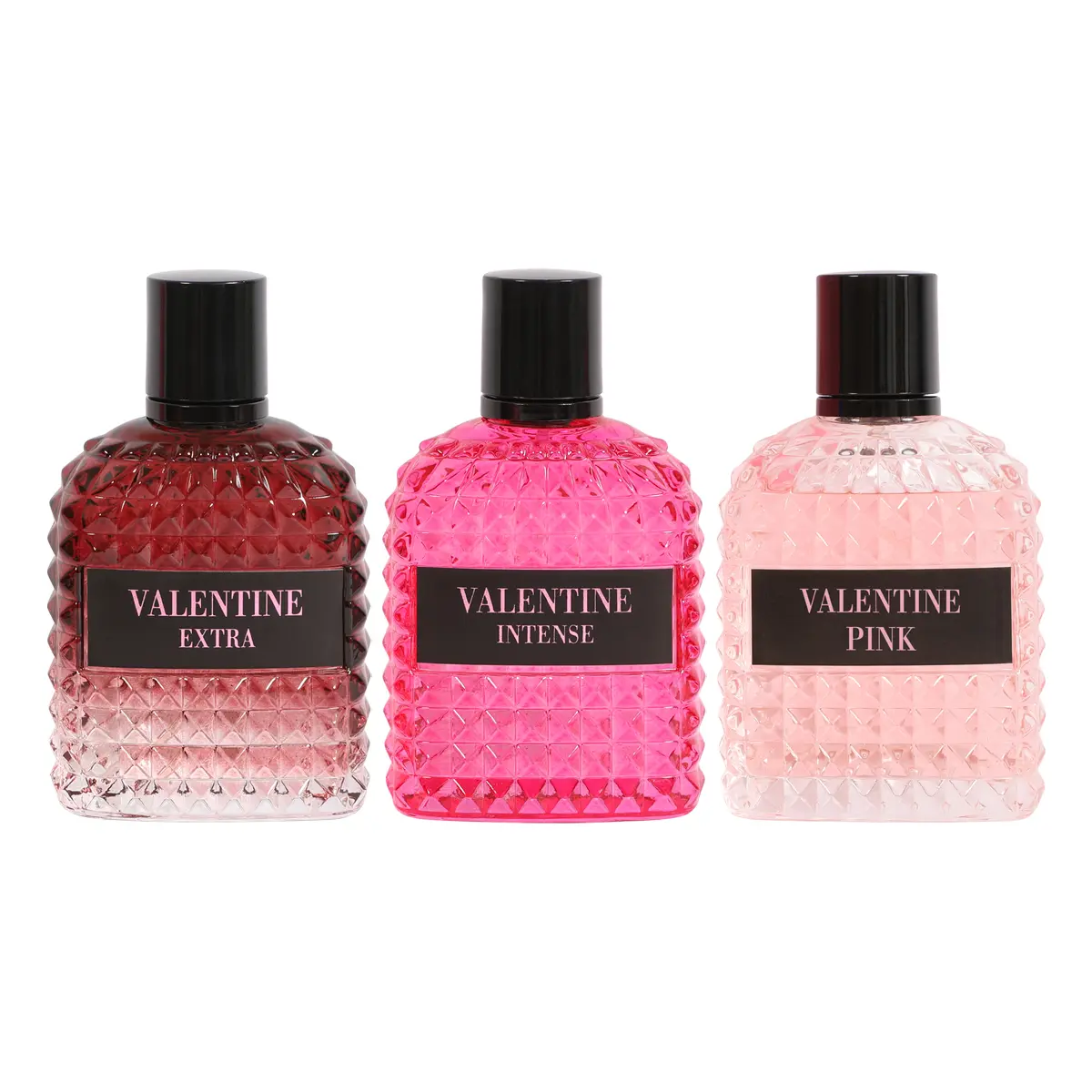 Trio Bundle  Perfume for Women, Extra, Intense and Pink 100ml 3.4fl.oz.