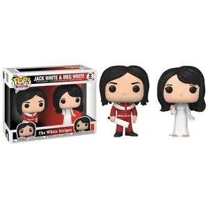 Funko Pop! Jack White & Meg White The White Stripes 2-pk Vinyl Figure