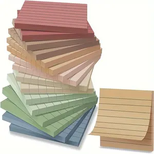 Vintage Color Sticky Notes Set, High Adhesive Convenience Stickers, School Office Home Reusable Note Pads, 8/24 Pieces, 3x3 Inches