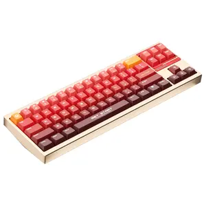 Uniqmag UQ71 High Precision Magnetic Switch Springless RGB TKL Gaming Keyboard for PC, MAC - Crimson Gold