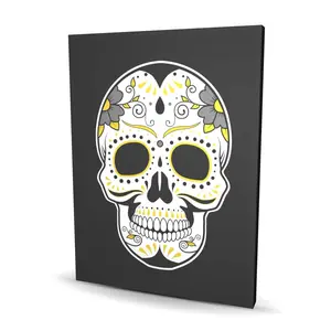 Begin Home Decor C1RC36483H6HQL 36 x 48 in. Mexican Sugar Skull Art - Canvas for Home - Unique Style